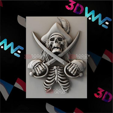PIRATE SKULL 3d stl 3DWave.us